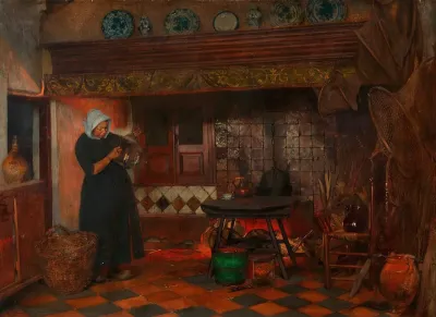 Hollandisches Kucheninterieur
