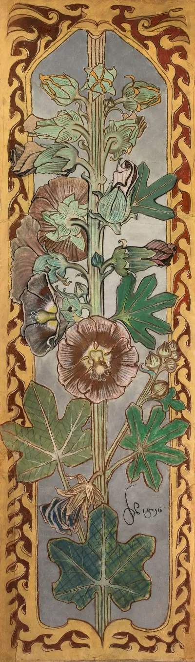 Hollyhocks 8