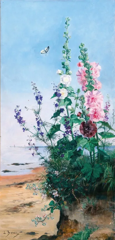 Hollyhocks In The South Of France