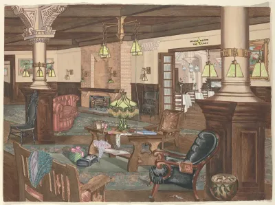 Hollywood Hotel Lobby 1902