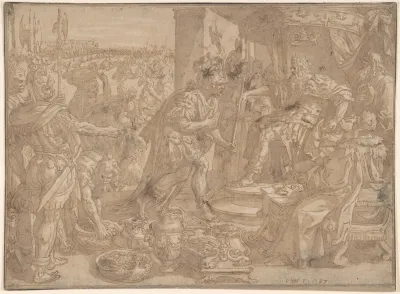 Holofernes Before Nebuchadnezzar Judith 24 13