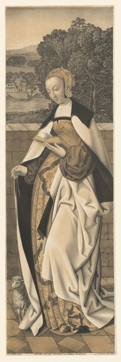 Holy Agnes With A Lamb