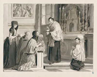 Holy Communion Or The Eucharist From The Seven Sacraments