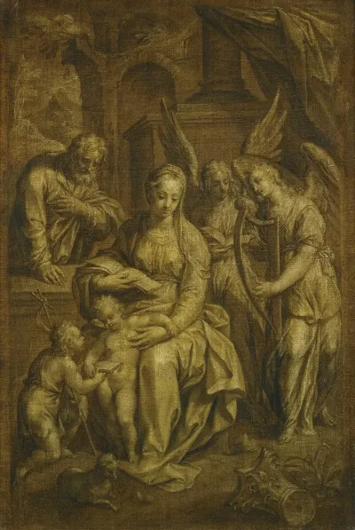 Holy Family With Angels 2