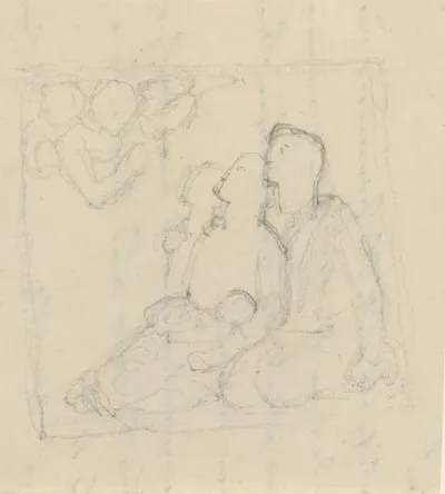 Holy Family With Angels