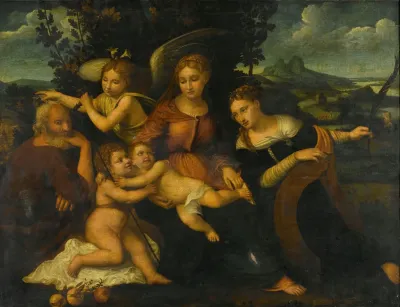 Holy Family With Saint Catherine