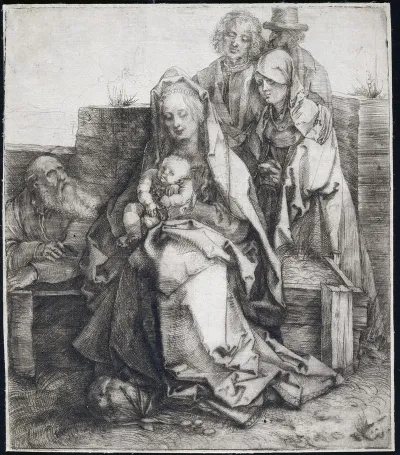 Holy Family With Saint John The Magdalen And Nicodemus