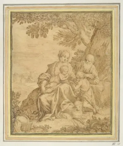 Holy Family With Saint John