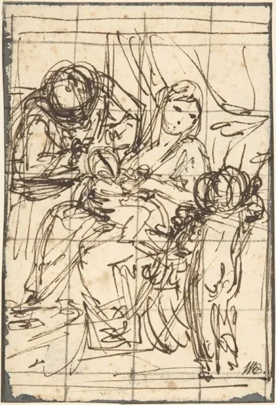 Holy Family With St John The Baptist