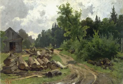 Holzlagerplatz
