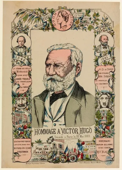 Hommage A Victor Hugo Decede A Paris Le 22 Mai 1885