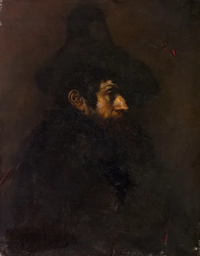 Homme Au Grand Chapeau
