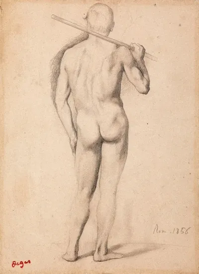 Homme Vu De Dos Etude