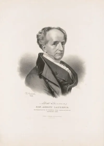 Hon Abbott Laurence Representative In Congress From Massachusetts January 1840