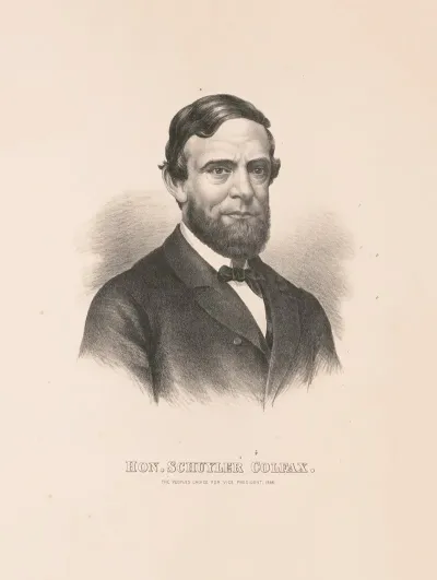 Hon Schuyler Colfax The Peoples Choice For Vice President 1868