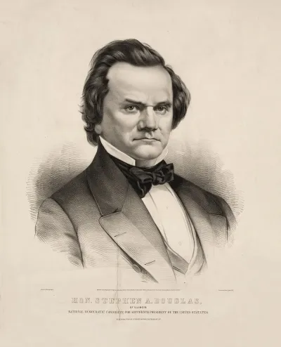 Hon Stephen A Douglas Of Illinois National Democratic Candidate For Sixteenth President Of The United States