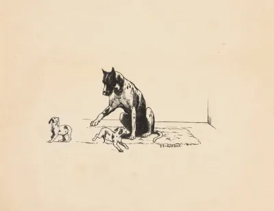 Hond Met Twee Puppys