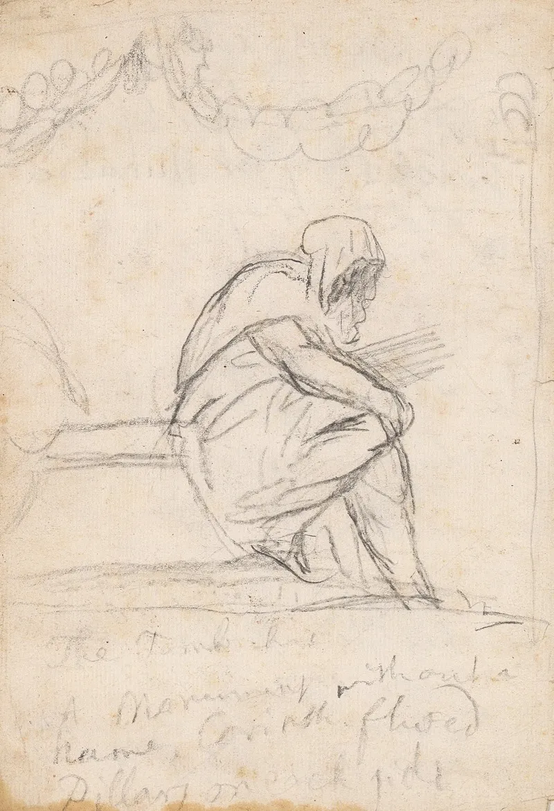 Hooded Figure Seated
