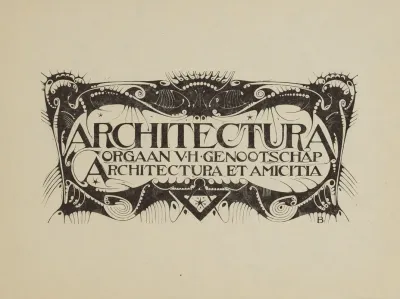 Hoofd Voor Het Weekblad Architectura 2
