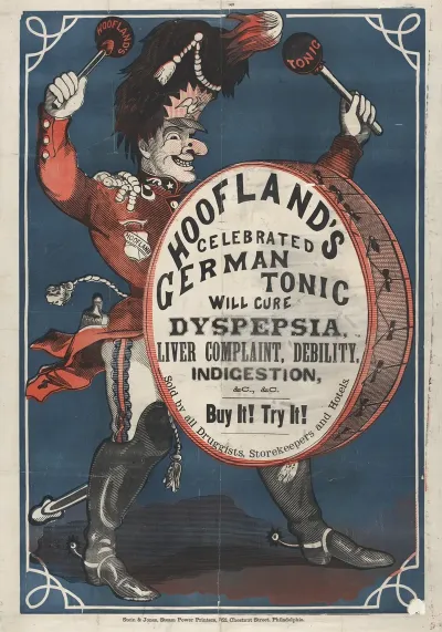 Hooflands Celebrated German Tonic Water Will Cure Dyspepsia Liver Complaint Debility Indigestion C C