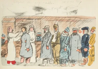 Hopital Nez Gorge Oreilles 20 Mars 1916