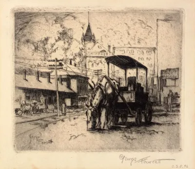 Horse And Wagon Noon