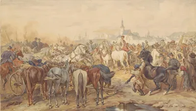 Horse Fair Near Warsaw