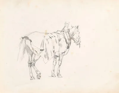 Horse In Collar Study For The Painting Return From The Horse Fair