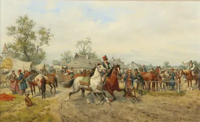 Horse Market In Poland