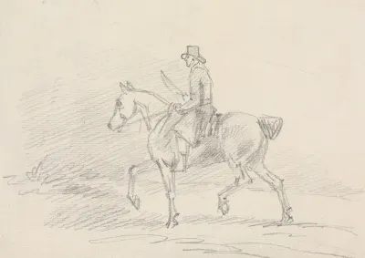 Horse Rider In Walking Gait