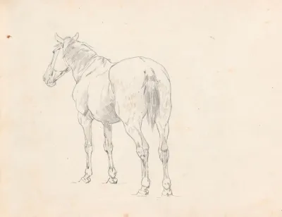 Horse Study For The Painting Return From The Horse Fair 2