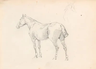 Horse Study For The Painting Return From The Horse Fair