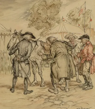 Horse Trading At A Country Fair