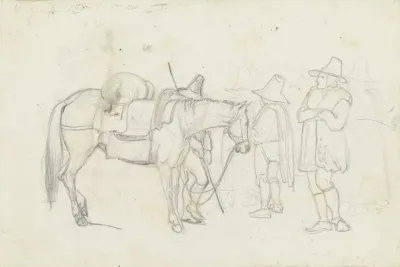 Horse With Horse Drovers