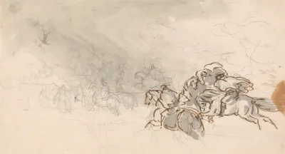 Horseman Fleeing Storm