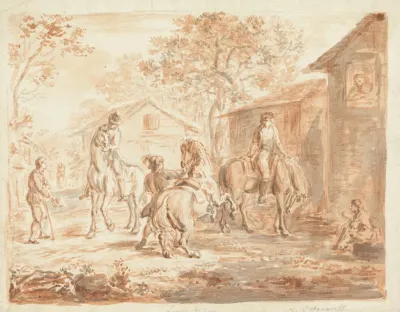 Horsemen In A Landscape 2