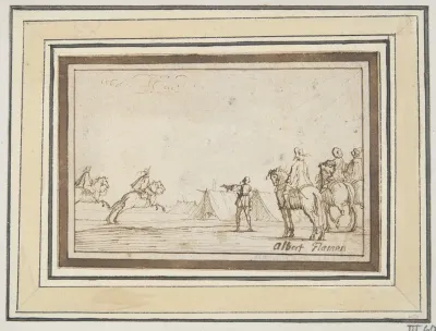 Horsemen Near Camp