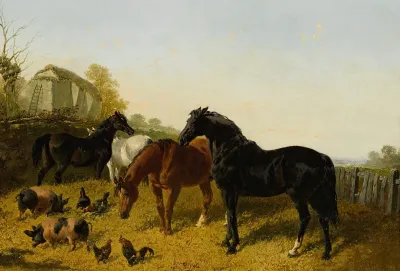 Horses And Chickens 2