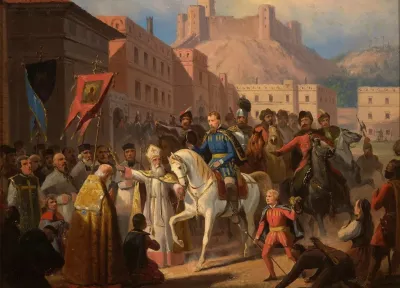 Hosius Bishop Of Vilnius And Sigismund Augustus