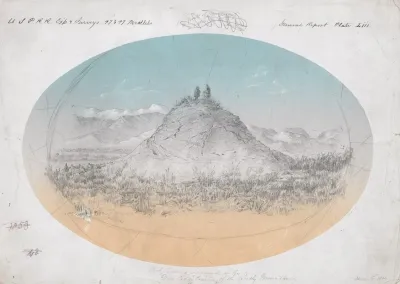 Hot Spring Mound In The Deer Lodge Prairie Of The Rocky Mountains