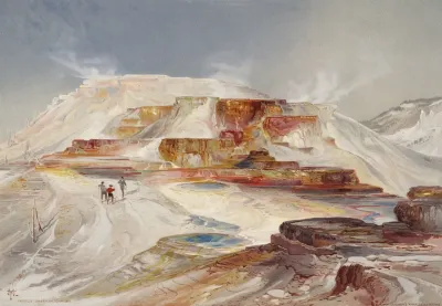 Hot Springs Of Gardiners River Yellowstone 3