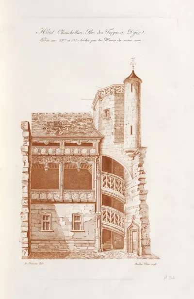Hotel Chambellan Rue Des Forges A Dijon Habite Aux Xive Et Xve Siecles Par Des Maires Du Meme Nom