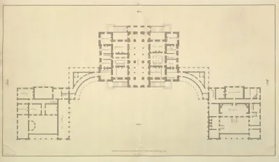 Houghton Hall Norfolk Ground Floor Basement Plan