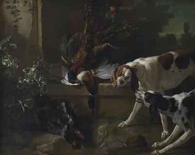 Hounds With Wild Fowl And Game