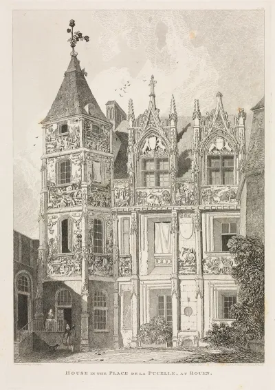 House In The Place De La Pucelle At Rouen