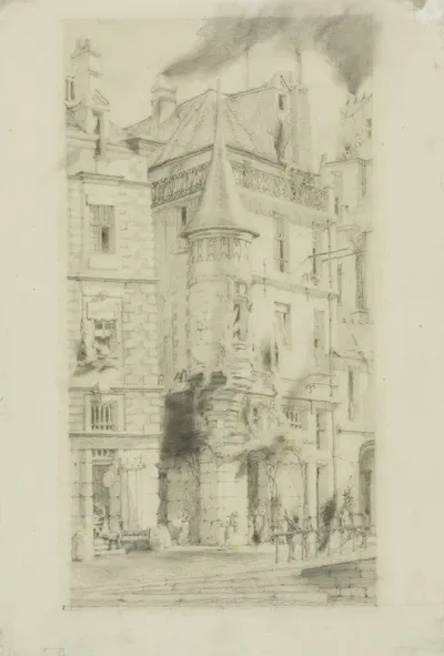 House With A Turret Rue De La Tixeranderie Paris