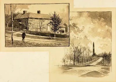 Housemonument In Woods