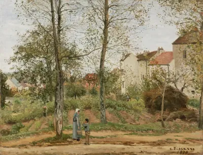 Houses At Bougival Autumn