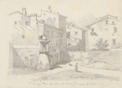 Houses At Via Quattro Fontane Near Palazzo Barberini