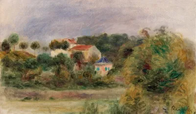 Houses In A Park Maisons Dans Un Parc